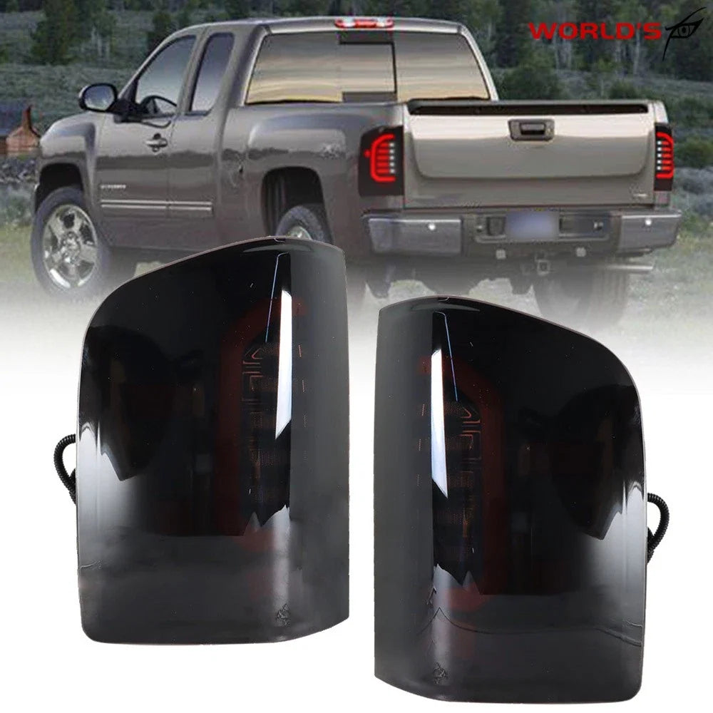Set of 2 LED Tail Lights Assembly for Chevy Silverado (2007–2013)