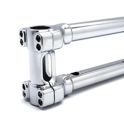 CNC Chrome 12" Riser Handlebar Top Clamp for Harley Touring