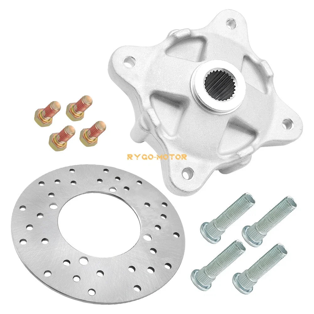 Rear Hub Assembly with Brake Rotor & Studs for Polaris RZR 570/800