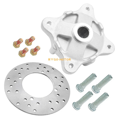 Rear Hub Assembly with Brake Rotor & Studs for Polaris RZR 570/800