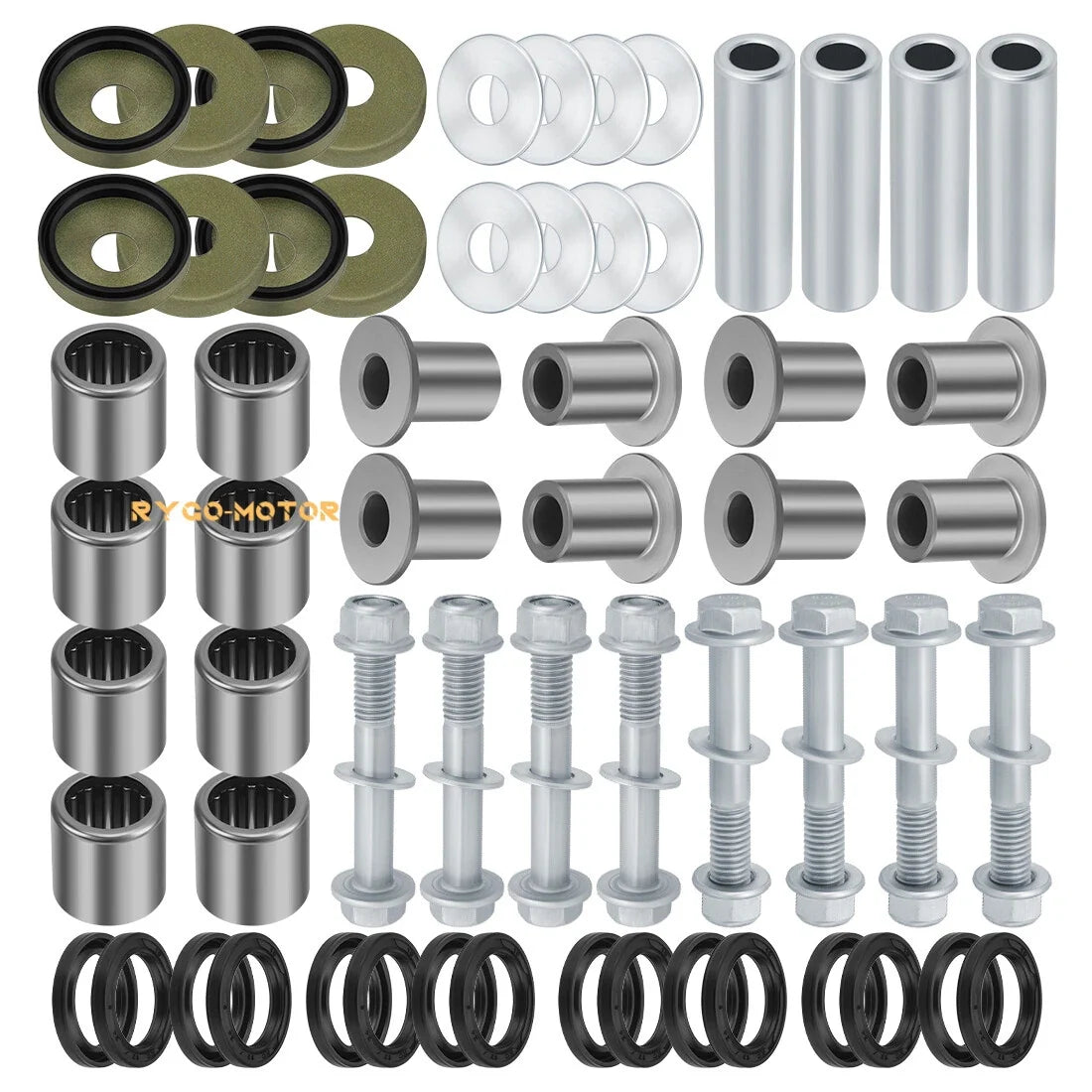 4-Piece A Arm Bushings Seals Kit for Suzuki LTZ400 Z400 Arctic Cat 400