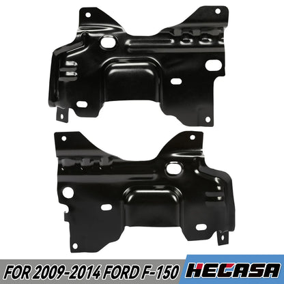 2-Piece Front Bumper Mounting Plate Brackets for Ford F-150 (2009-2014)