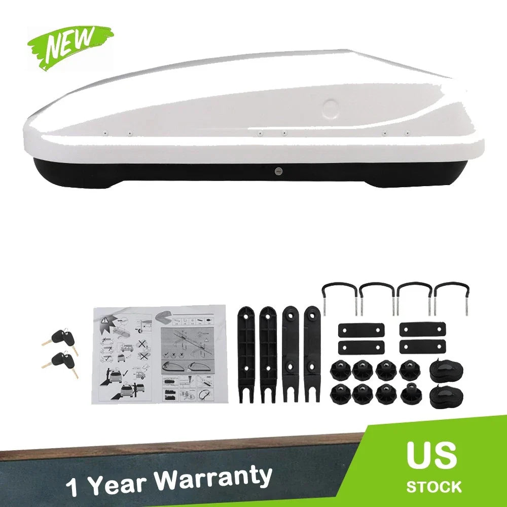 Roof Top Cargo Box for Car (14 ft³, Toolless Install)