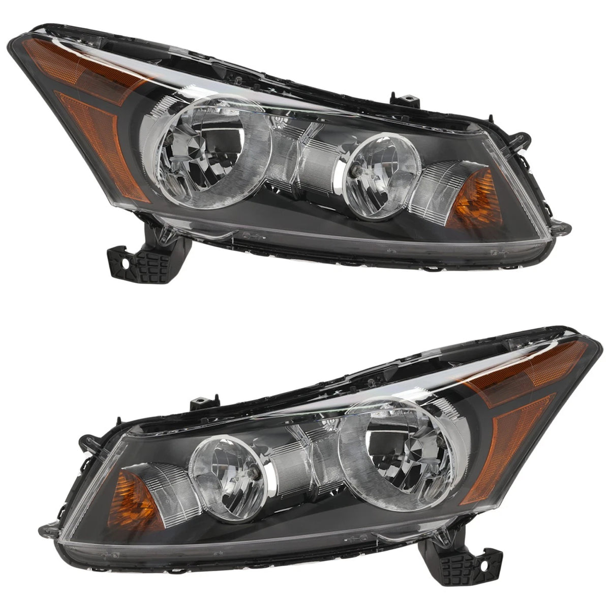 Set of 2 Halogen Headlights for Honda Accord (2008–2012) CAPA