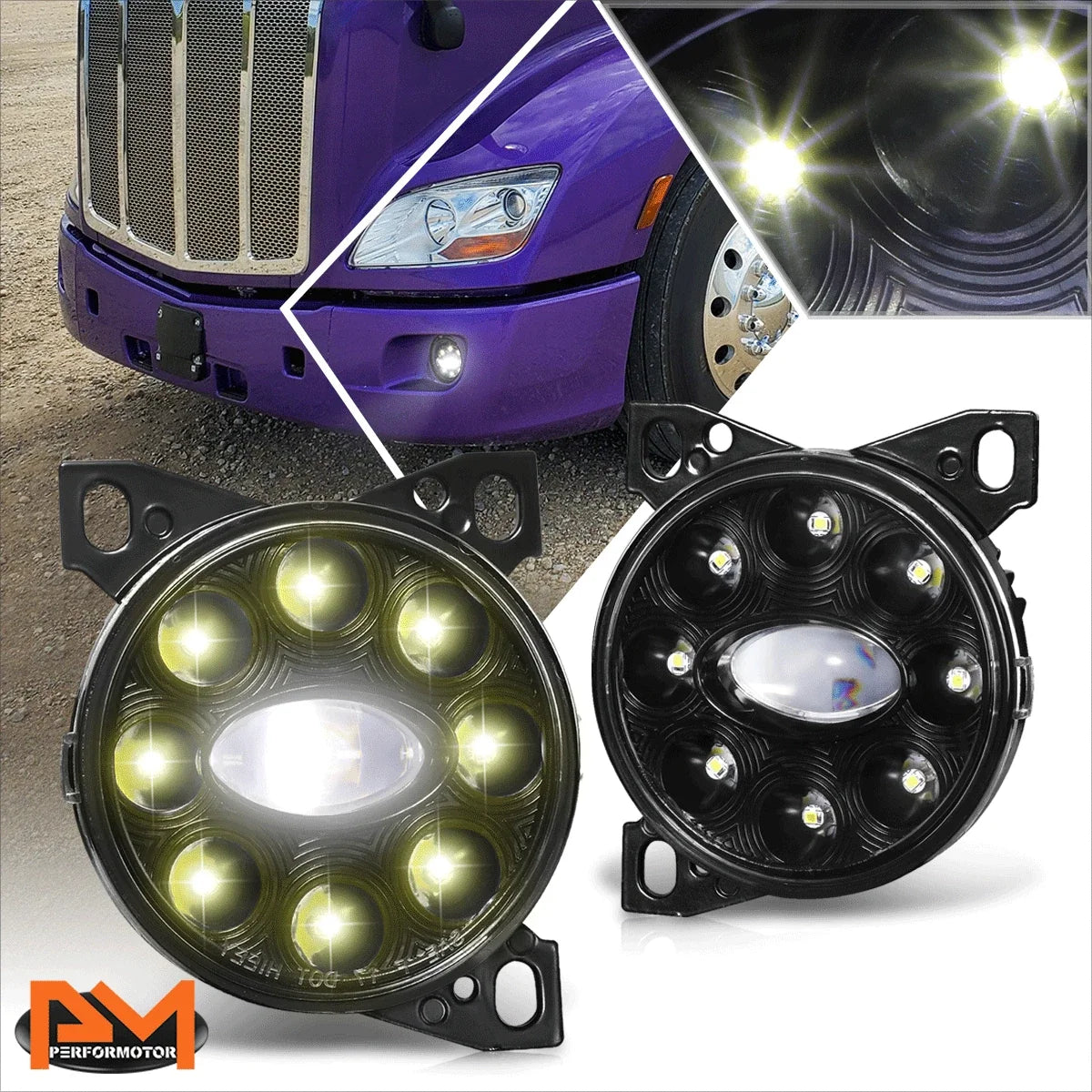LED Fog Lights Projector for Peterbilt 587/579 (2011–2020)