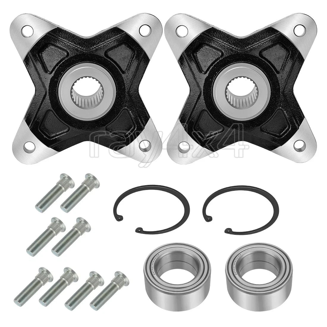 Set of 2 Rear Wheel Hub & Bearing & Bolts for Polaris RZR XP 900 (2011–2013) 5137278