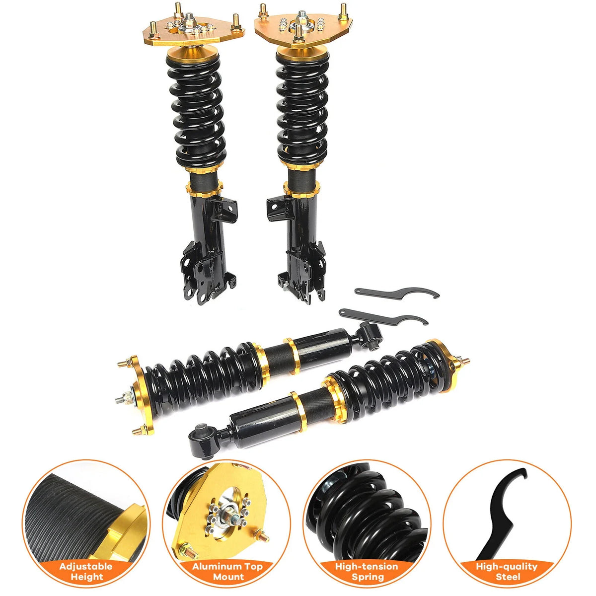 Coilovers for Mitsubishi Eclipse (2000–2005) Adjustable Height Suspension