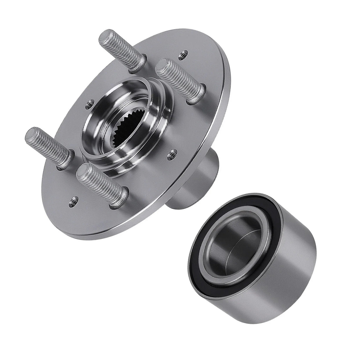 2X Front Wheel Hub & Bearing for Honda Civic EX (1992)