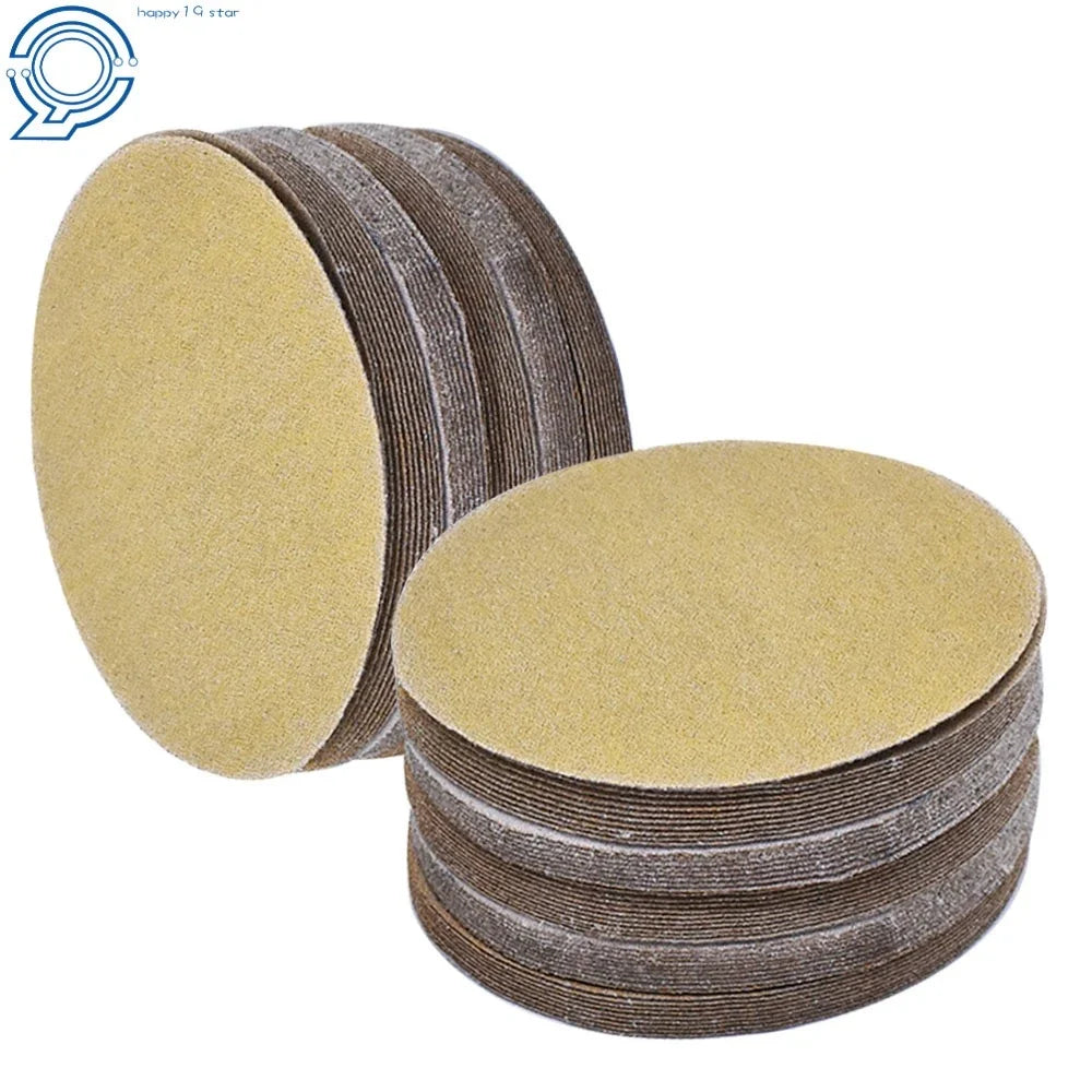 Set of 100 Hook Loop Sanding Discs for Various Models (5", 240 Grit)