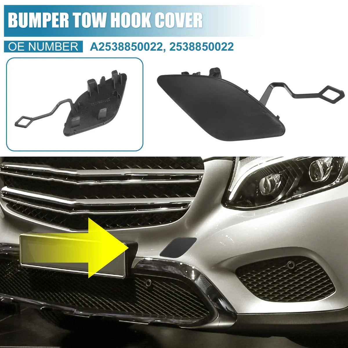 Front Tow Hook Cover for Mercedes-Benz GLC Class (2016-2023)