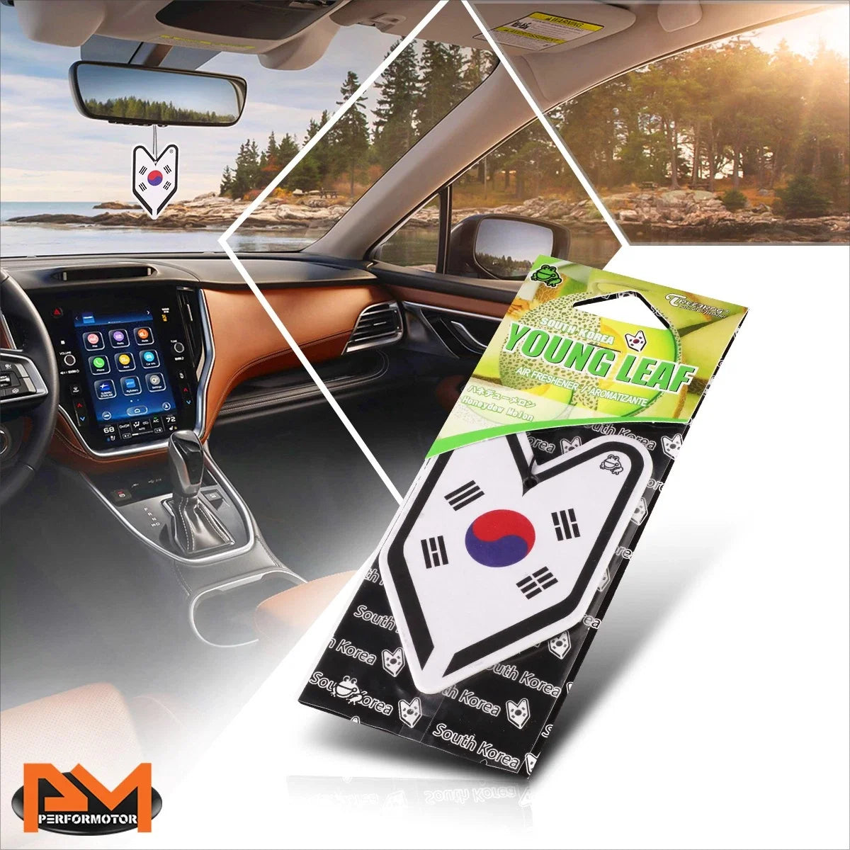 Car/Office/Home Hanging Air Freshener - Honeydew Melon Fragrance