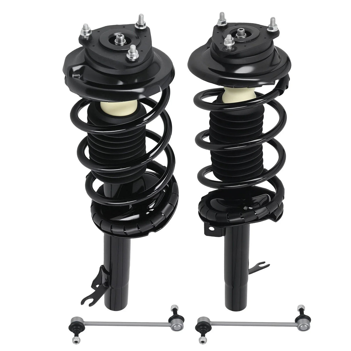 Set of 4 Front Suspension Strut Spring Assemblies for Ford Focus 2000-2005