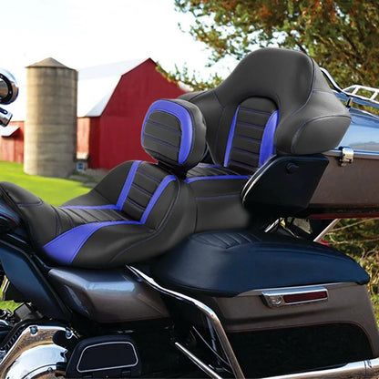Seat Backrest for Harley Touring (2014–2023) - Black Blue