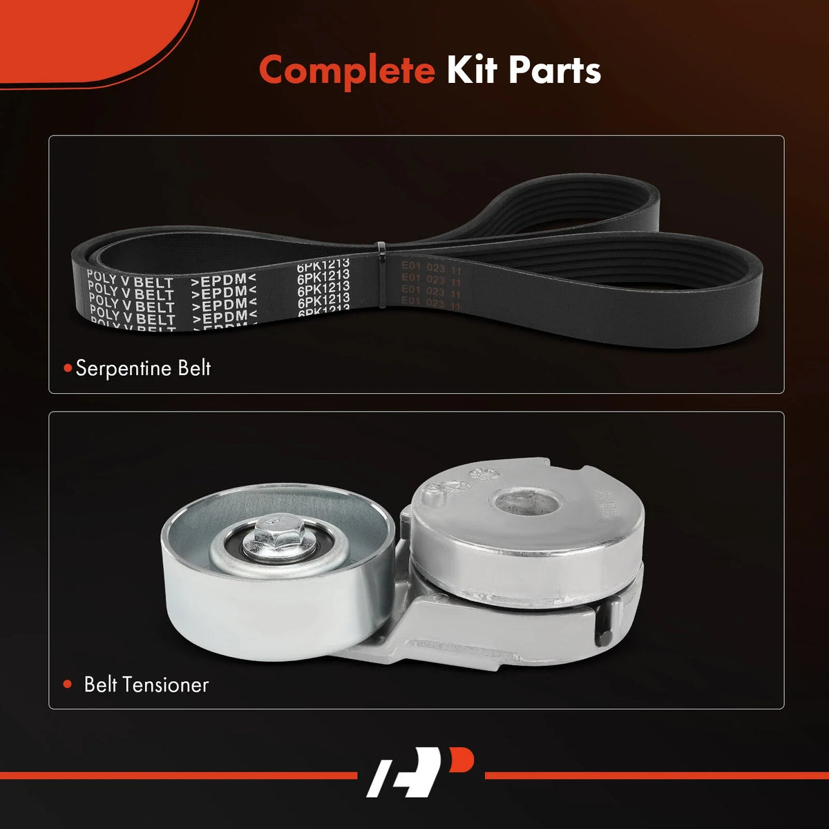 Serpentine Belt Drive Kit - 2X for Nissan Sentra 2007–2012