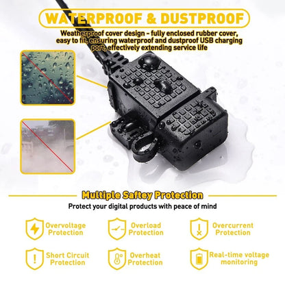 Motorcycle SAE to USB Adapter - Waterproof, 2.1A Output
