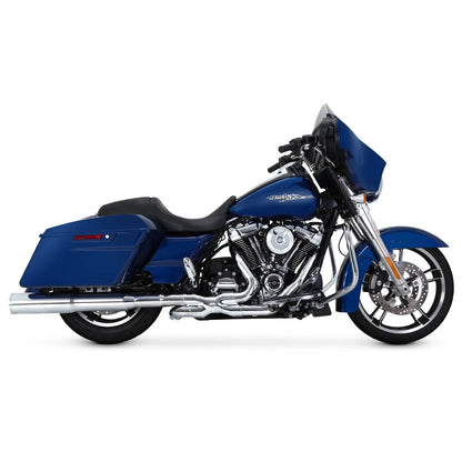 Chrome Head Pipe Power Duals for Harley Davidson (2006–2017) by Vance & Hines