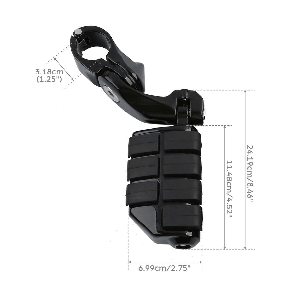 Motorcycle Foot Peg Mount Clamps 1.25" Adjustable (32mm)