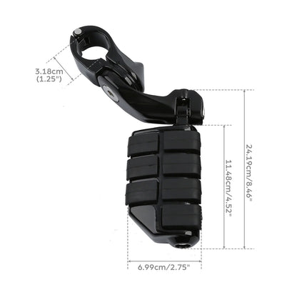 Motorcycle Foot Peg Mount Clamps 1.25" Adjustable (32mm)