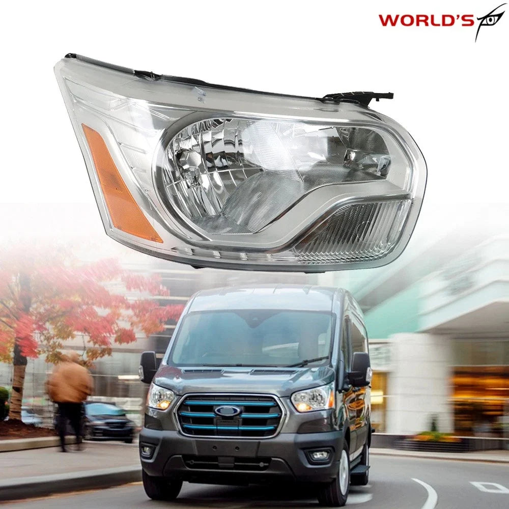Headlight for Ford Transit 150 250 350 (2015–2021) Halogen Clear Lens Right