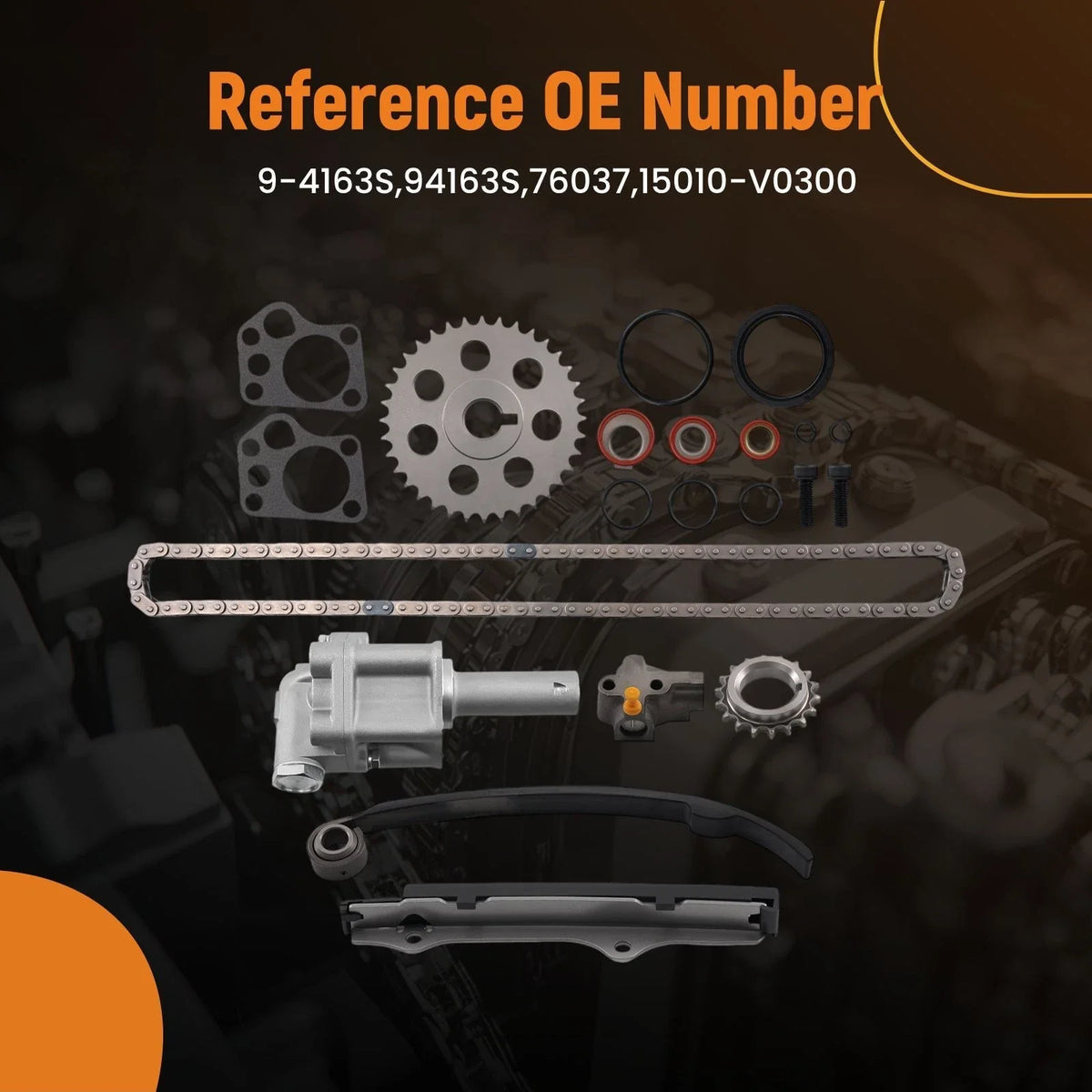 Engine Timing Chain for Nissan 240SX 2.4L SOHC (1989–1990) 76037 KA24E 102L