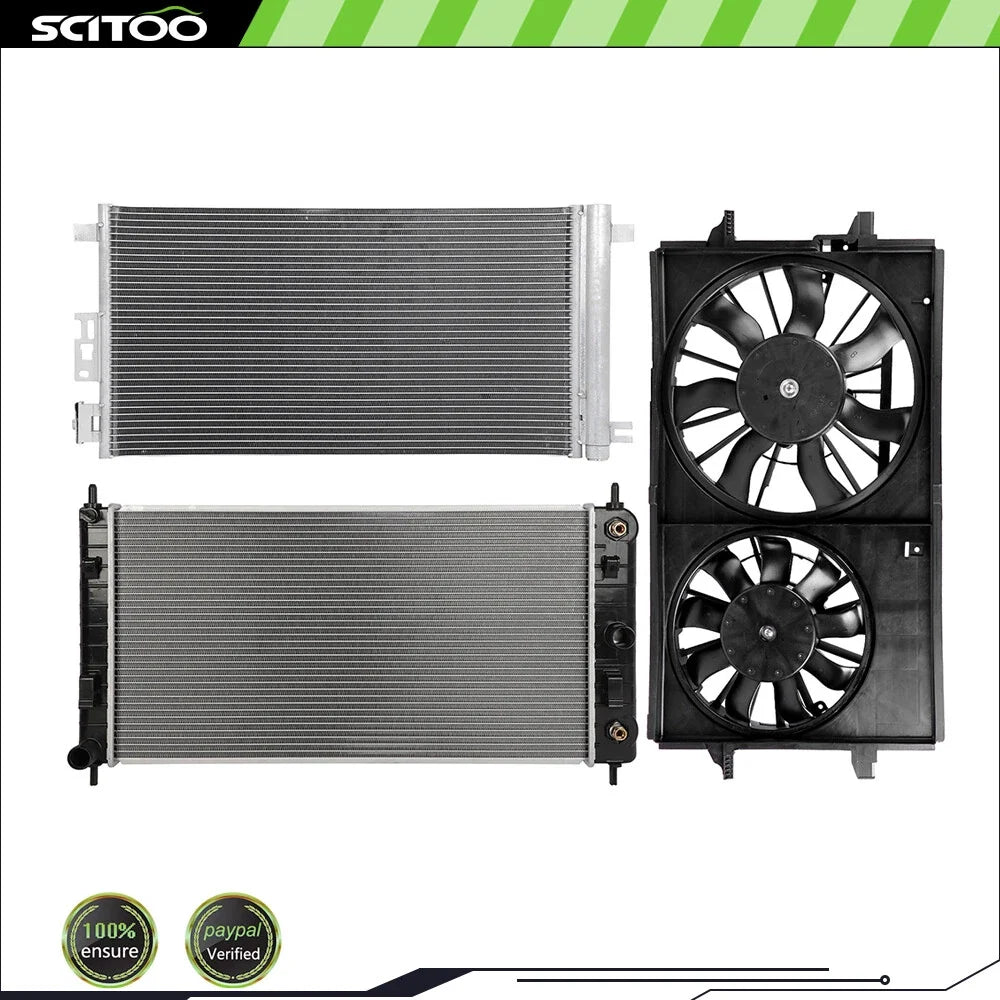 AC Condenser Cooling Fan Kit for Pontiac G6 Saturn Aura (2006-2010)