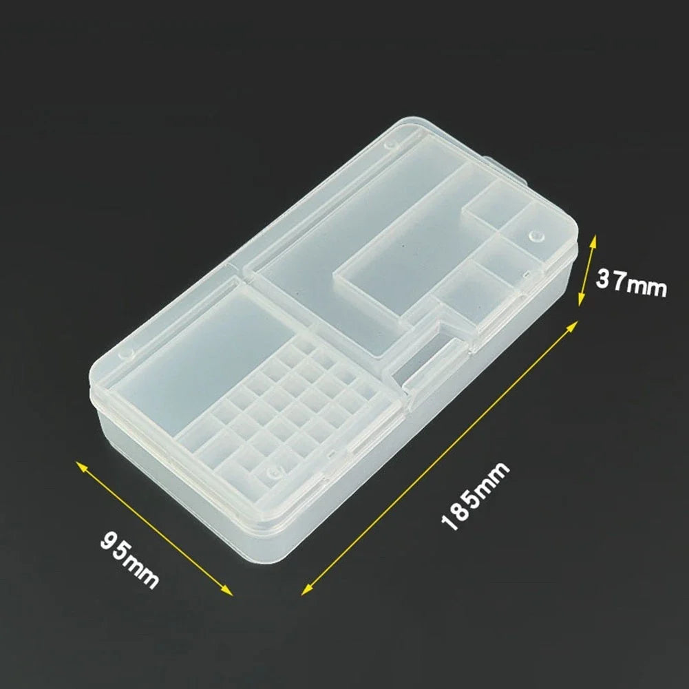 1X Small Plastic Clear Storage Box Organizer Case with Lid