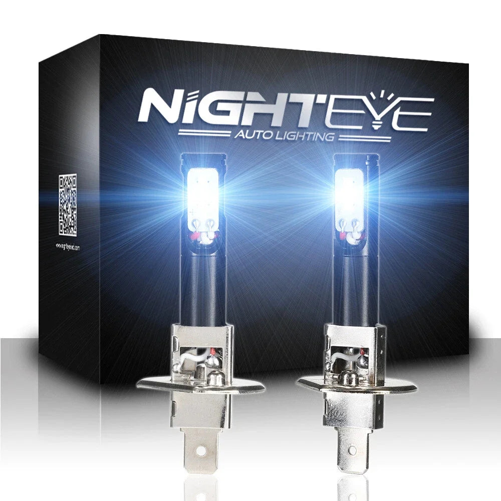 2X H1 LED Fog Light Bulbs 160W 6000K 5530 for