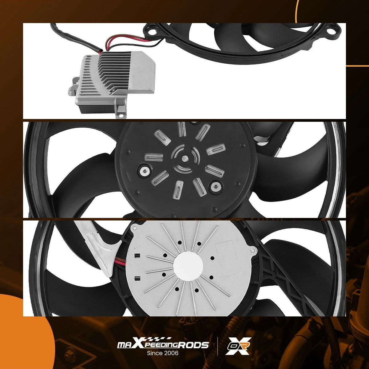 Cooling Fan Assembly for VW Beetle 2.5L L5 (2006–2010) 1C0959455F
