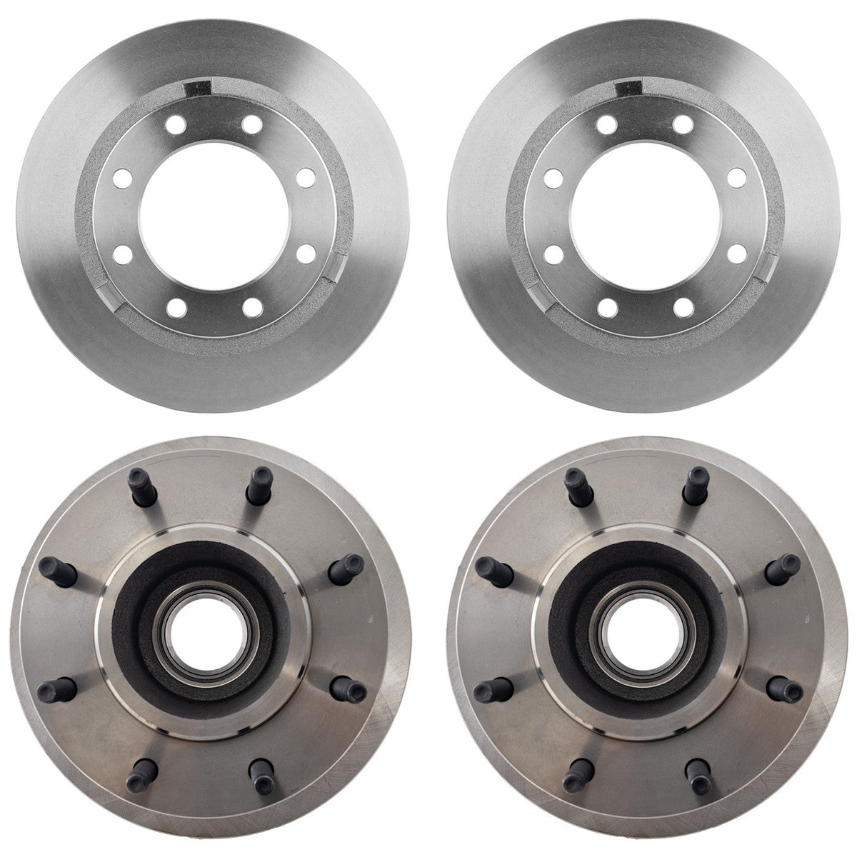 Front and Rear Brake Rotors for Ford F-350 Super Duty (2012-2020)