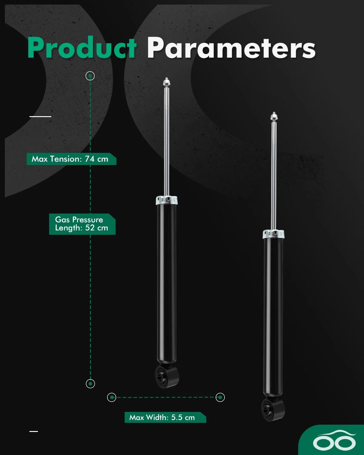 Rear Struts Absorbers for Mazda CX-5 2014-2018