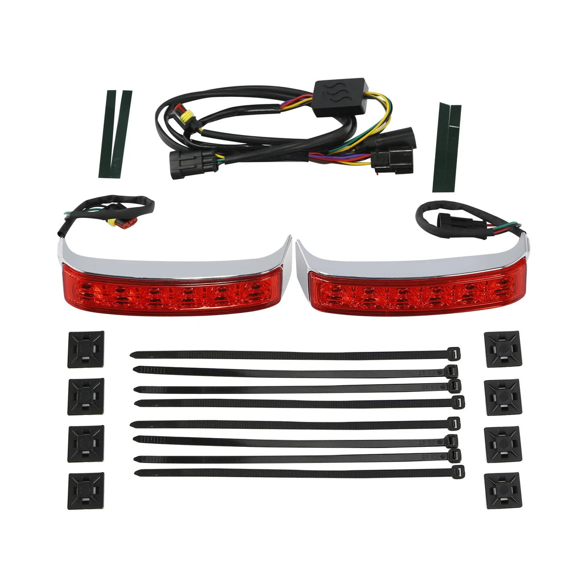 Red Lens Saddlebag LED Run Brake Turn Light for Harley Road Glide 2014-2023