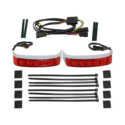 Red Lens Saddlebag LED Run Brake Turn Light for Harley Road Glide 2014-2023