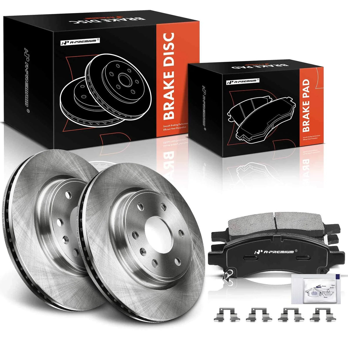 Front Disc Brake Rotors & Ceramic Pads for Chevy Traverse (2009–2017)