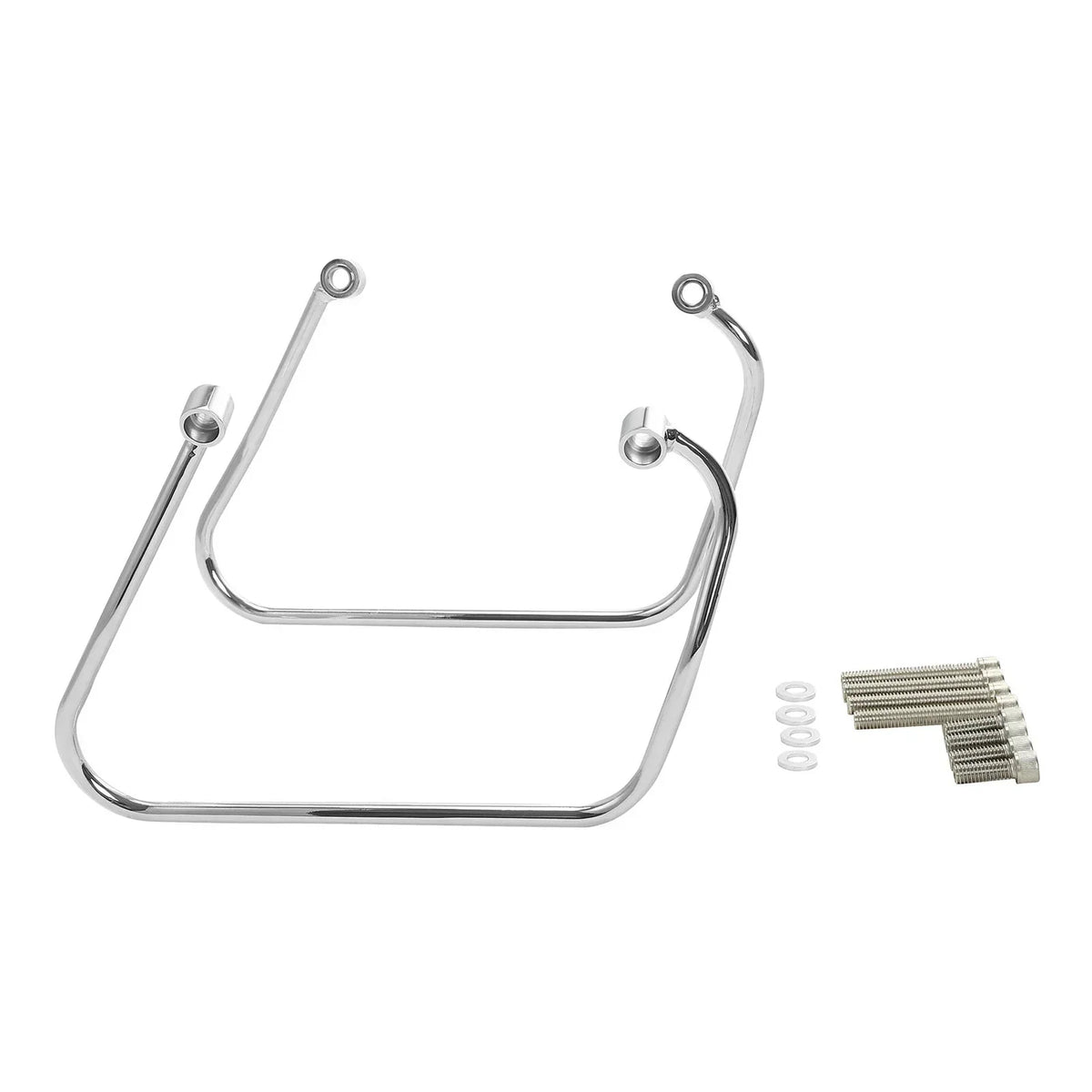 Chrome Saddlebag Support Brackets for Softail Slim Harley (2018-2024)