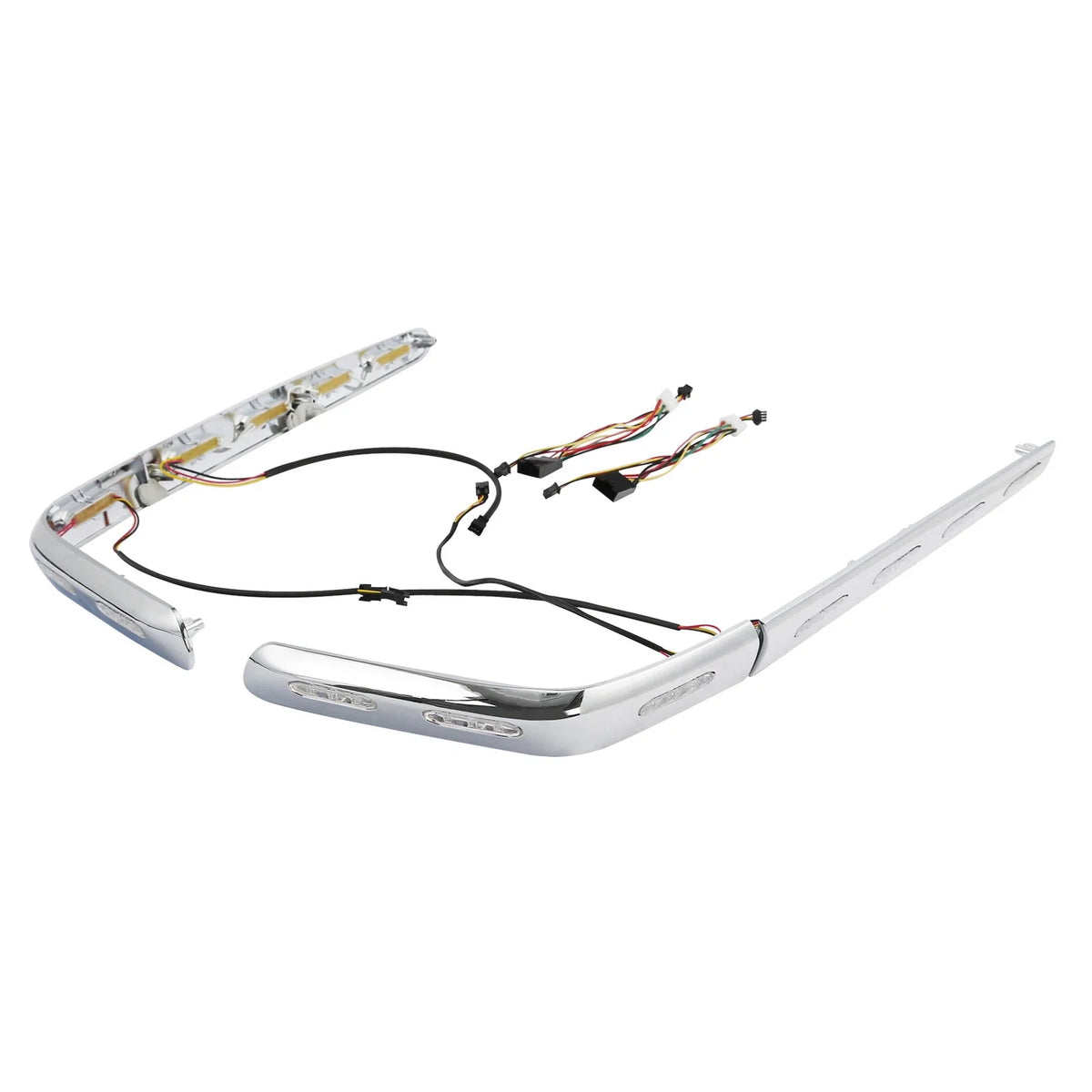 Clear Lens Saddlebag Trims with LED Light for Honda Goldwing GL1800 01-11