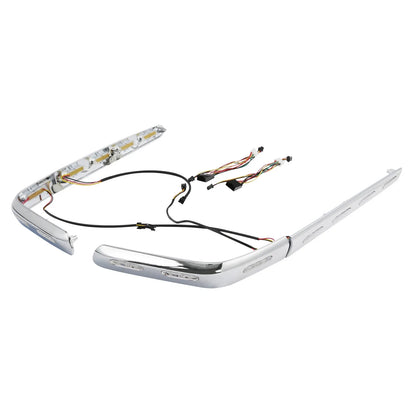 Clear Lens Saddlebag Trims with LED Light for Honda Goldwing GL1800 01-11