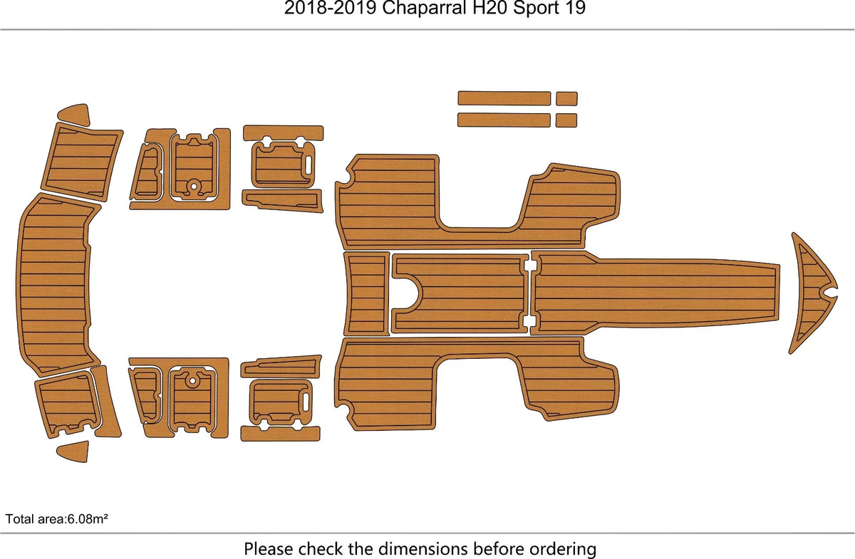 EVA Foam Teak Deck Flooring for Chaparral H20 Sport (2019)