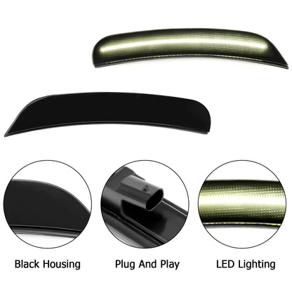 Smoke LED Bumper Side Marker Lights for Dodge Charger 2015-2023