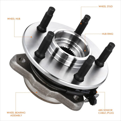 ABS Sensor Front Wheel Hub Bearing Kit for Mazda B4000/Ranger 2003-2011 4WD