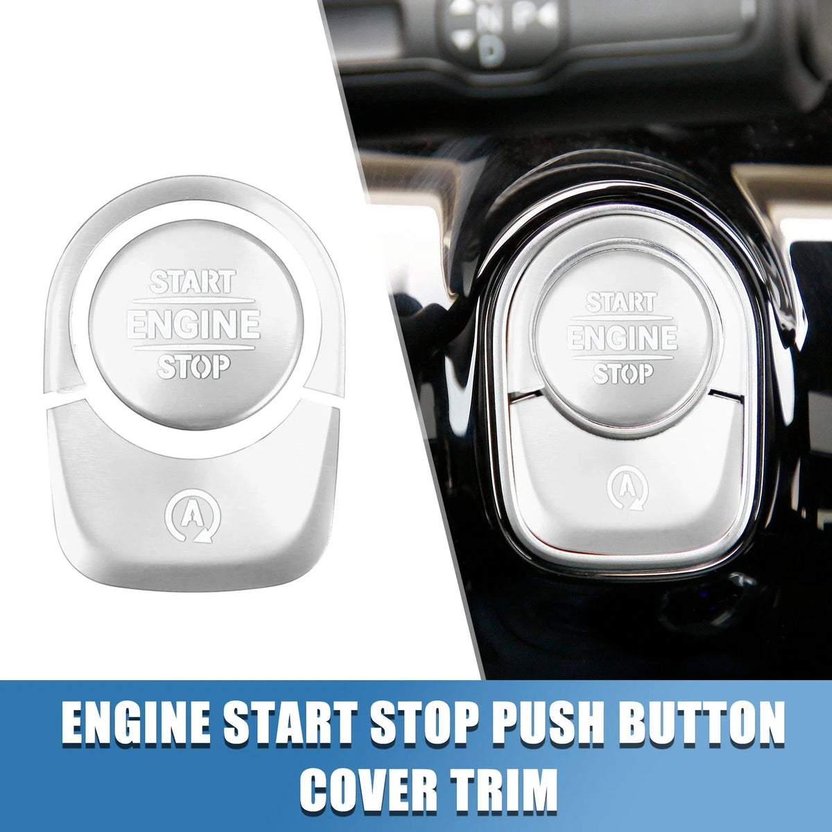 Engine Start Stop Button Cover Trim Sticker Kit for Mercedes Benz 