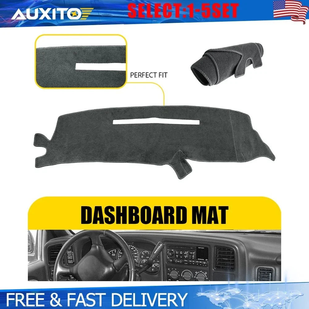 Dashboard Cover Pad Mat for Chevy Silverado (1997–1998) Gray Interior 1-5X