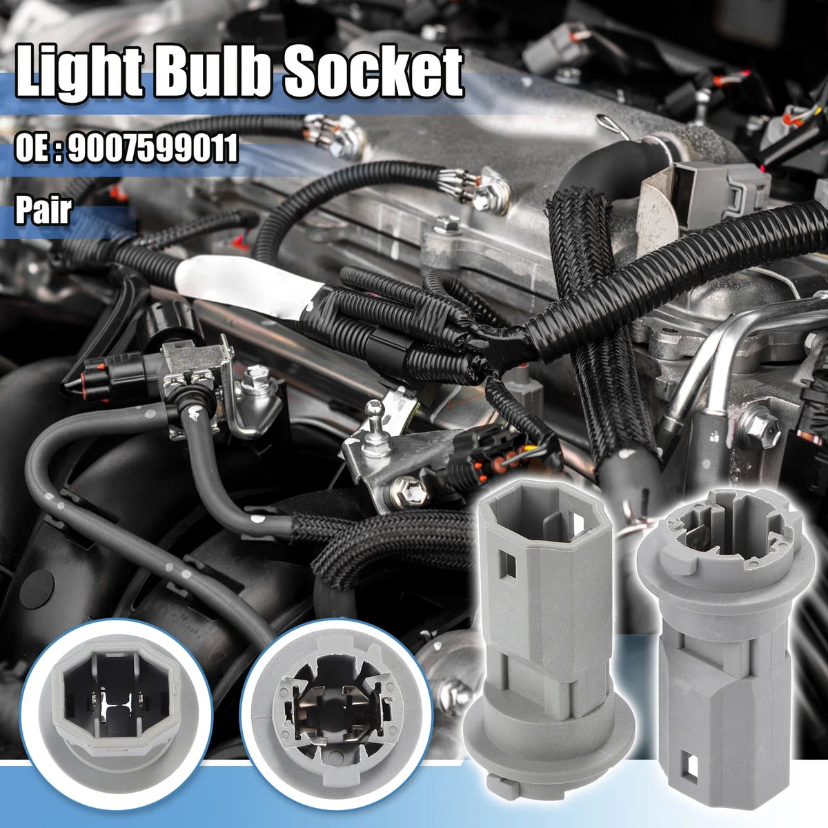 2X Turn Signal Light Bulb Socket for Toyota Lexus (No. 9007599011)