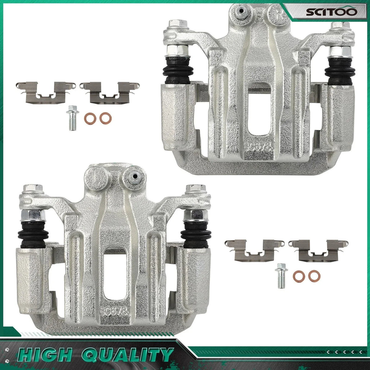 Rear Pair Brake Calipers for Nissan Pathfinder (2005–2012) w/ Bracket