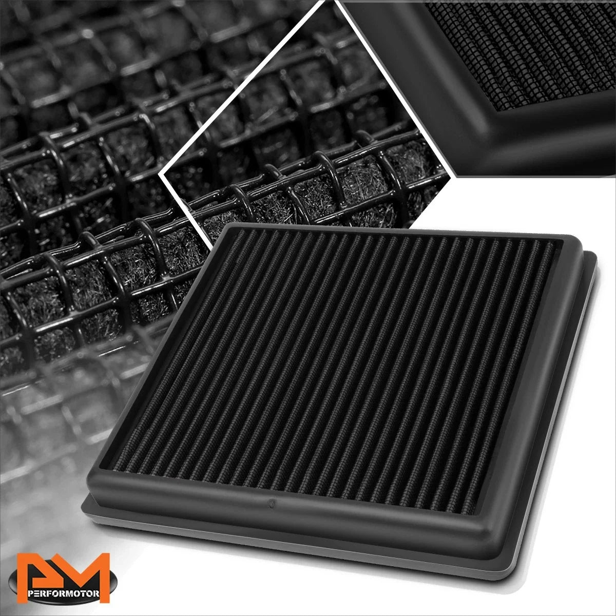 Air Filter Panel High Flow Reusable for VW Golf/Polo/Jetta 1.6L 2014-2017