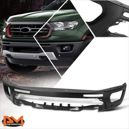 Steel Front Bumper Face Bar for Ford Ranger (2019-2024) - Black