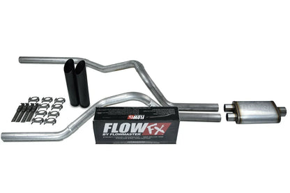 Dual Exhaust Kit 2.5" by Flowmaster with Black Tip for Ram 1500 (2004-2008)