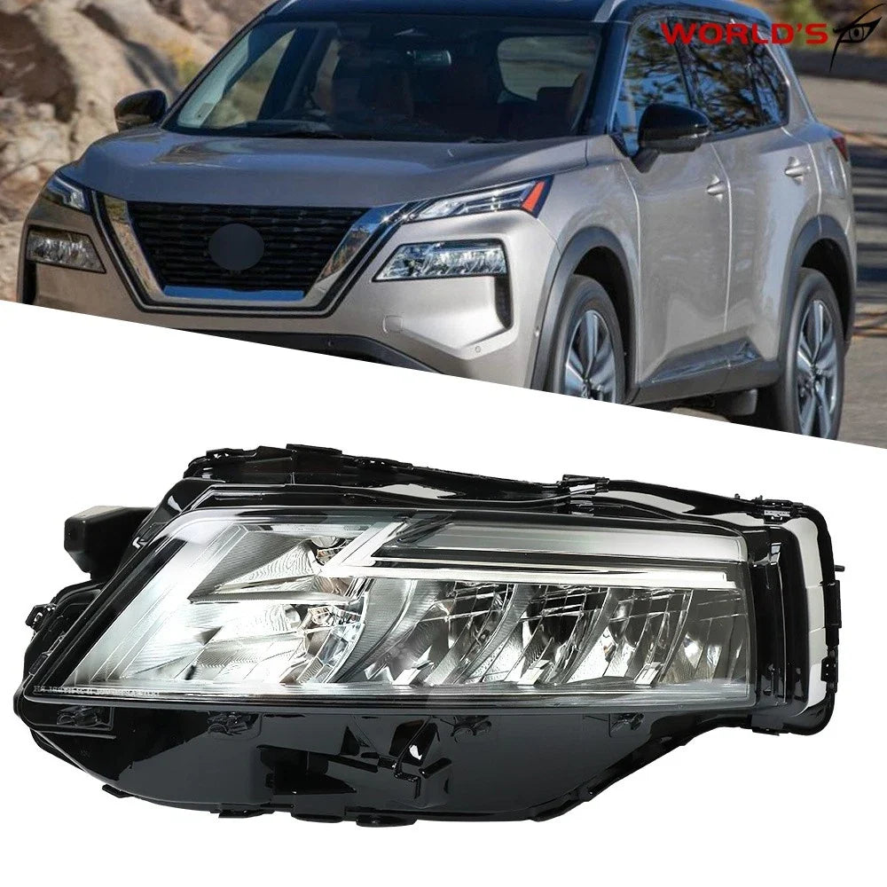 Left Headlight for Nissan Rogue SL/SV (2021–2023) LED Chrome