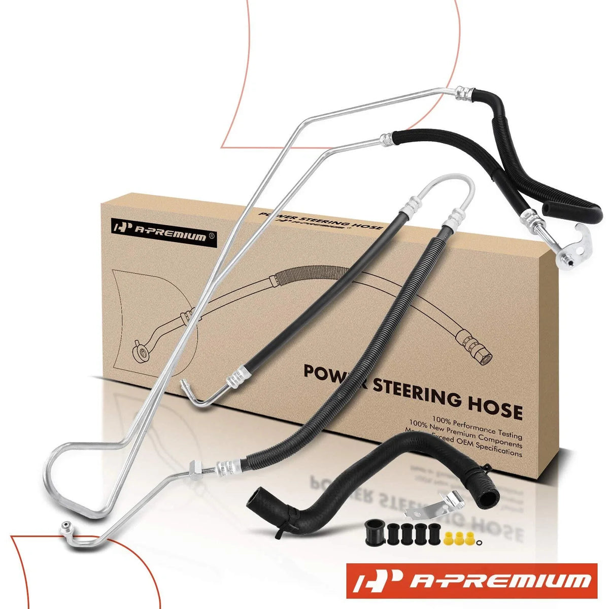 3X Power Steering Pressure, Reservoir & Return Hose for Ford Mercury