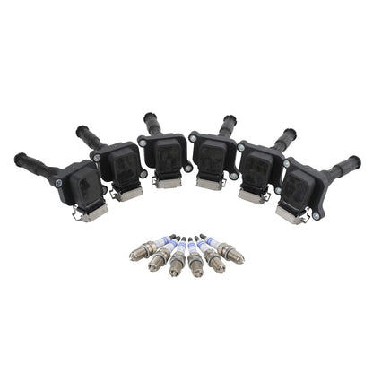 6 Ignition Coils and Spark Plugs for BMW E36 E39 E46 (1998-2006)