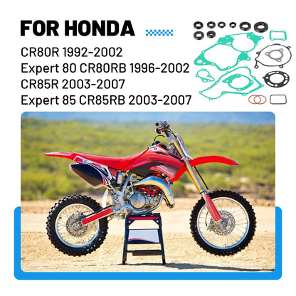 Engine Gasket Set for Honda CR85R (2003–2007) Top Bottom End Gaskets Seals